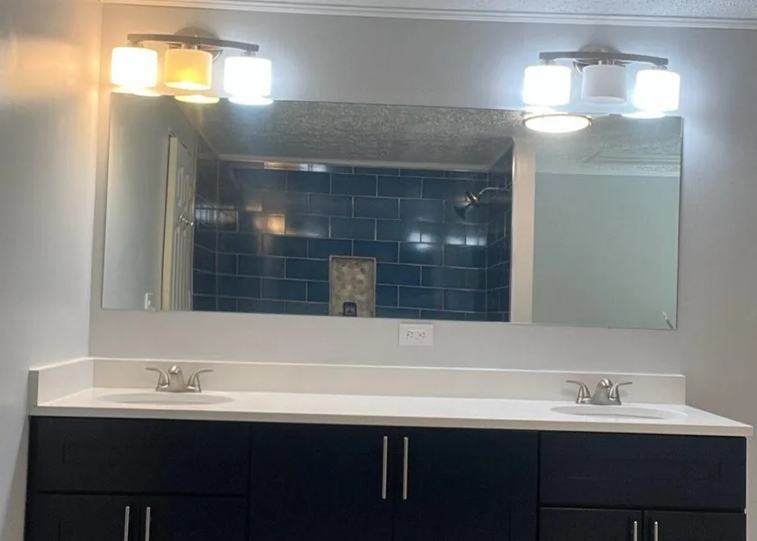 Finished Bathroom by Mountaineer Tile & Remodeling