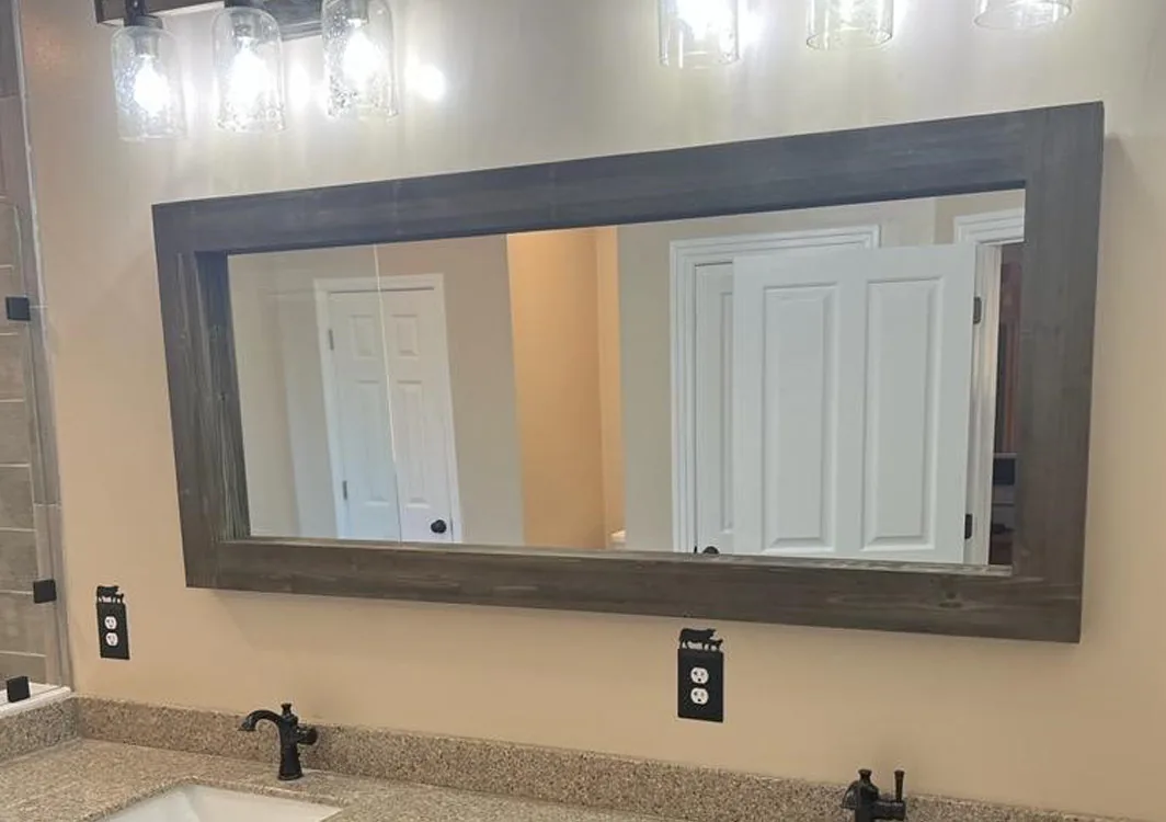 Vanity & Mirror by Mountaineer Tile & Remodeling
