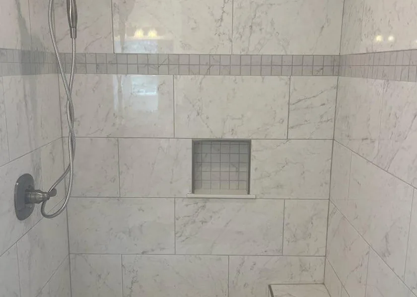 Custom Tiled Shower by Mountaineer Tile & Remodeling