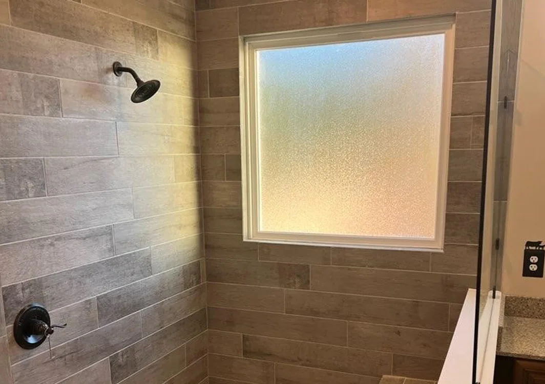 Feature Tile Wall by Mountaineer Tile & Remodeling