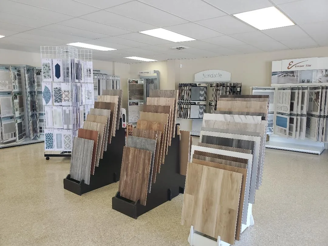 Tile selection at the Kingsport showroom